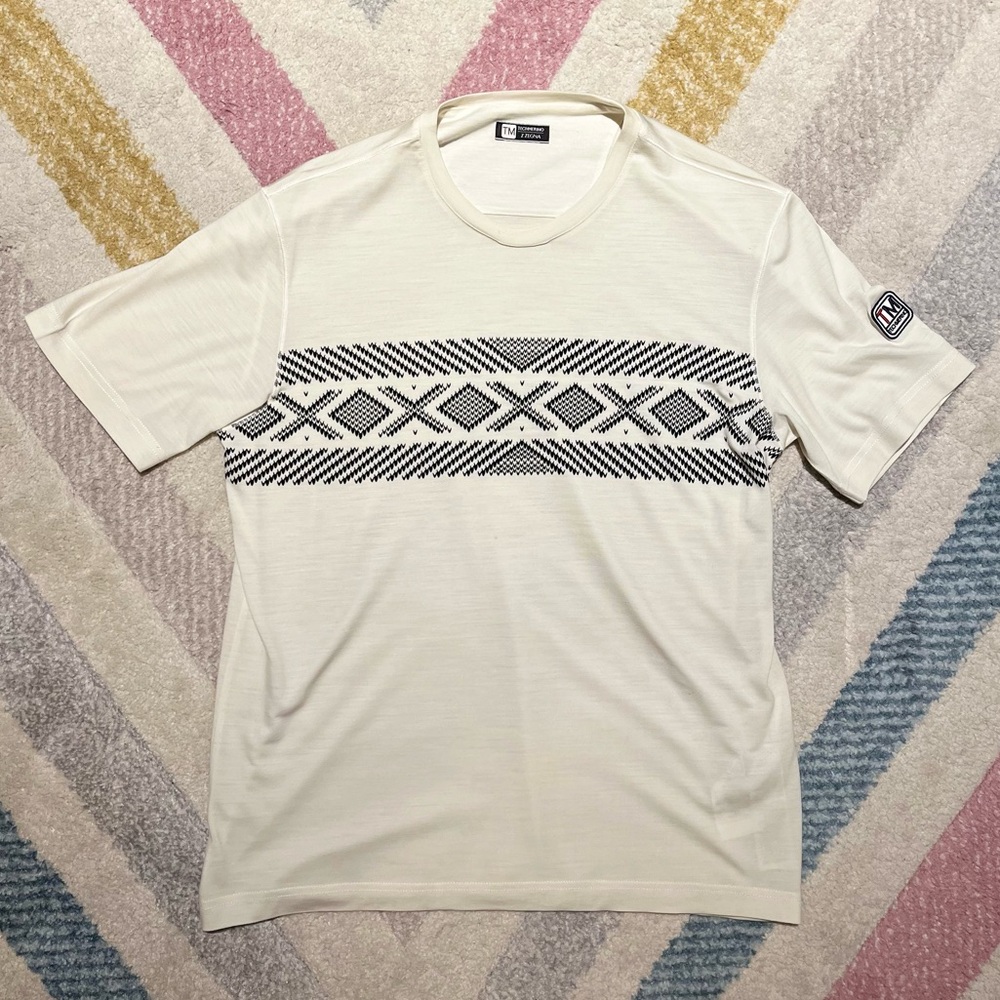 Z ZEGNA | Techmerino Wool White Jersey Graphic Tee